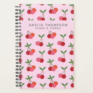 Cherry Fruit Pattern Naam van de roze rode kerse Planner