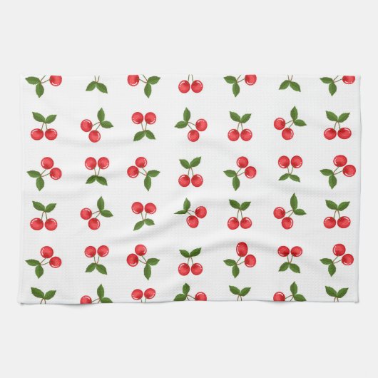 Cherry Fruit Pattern Theedoek (Horizontaal)