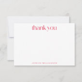 Cherry Fruit Red Pink Green Cute Custom Shower Bedankkaart (Voorkant)