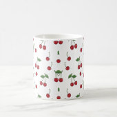 Cherry Fruit Repeat Pattern Design Koffiemok (Center)