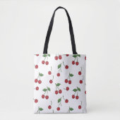 Cherry Fruit Repeat Pattern Design Tote Bag (Voorkant)