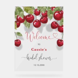 Cherry Fruit Vrijgezellenfeest Welkom Acryl Bord