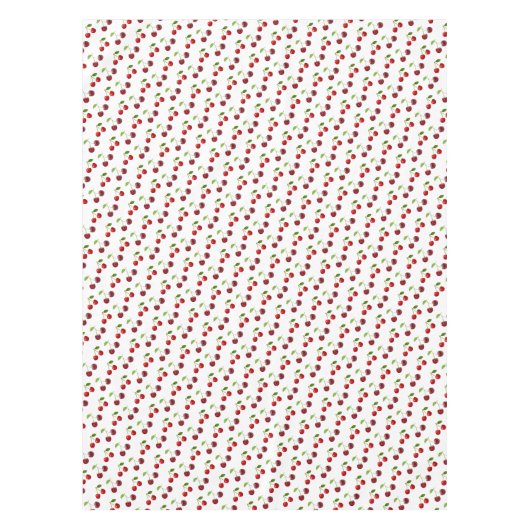 Cherry Fruits on White Tafelkleed (Voorkant)