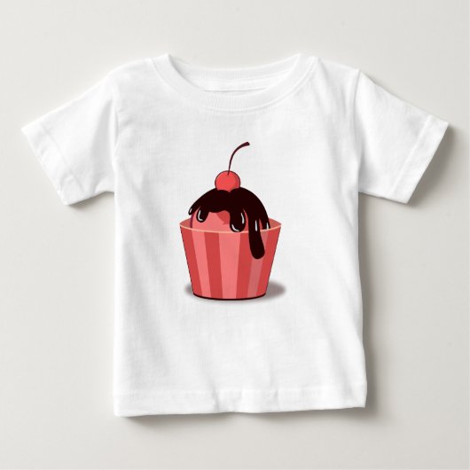 Cherry Fudge Sundae Peuter Ruffle T-shirt (Voorkant)