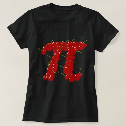 Cherry Funny Pi Day Pie T-shirt (Design voorkant)