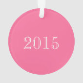 Cherry Geïnspireerd roze poka-Stippen Ballet Dance Ornament (achterkant)