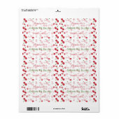 Cherry gepersonaliseerd inblikken label (Full Sheet)