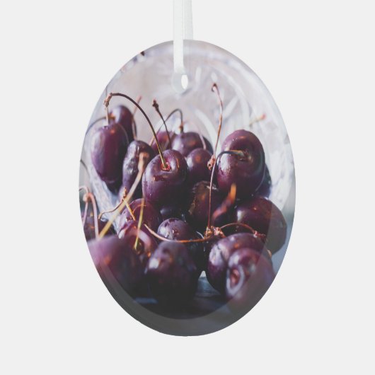 Cherry Glas Ornament (Voorkant links)