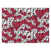 Cherry Gothic Skull Pattern Print Tafelkleed (Voorkant (Horizontaal))