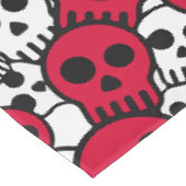 Cherry Gothic Skull Pattern Print Tafelkleed (Gekanteld)