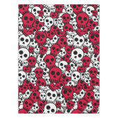 Cherry Gothic Skull Pattern Print Tafelkleed (Voorkant)
