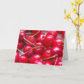 Cherry greetings card kaart (Gele Bloem)
