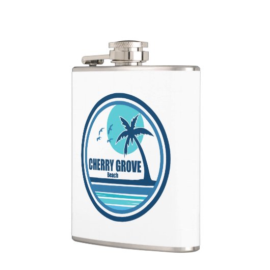 Cherry Grove Beach South Carolina Palmboom Vogels Heupfles (Links)