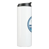 Cherry Grove Beach South Carolina Palmboom Vogels Thermosbeker (Gedraaid links)