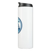 Cherry Grove Beach South Carolina Palmboom Vogels Thermosbeker (Geroteerd rechts)