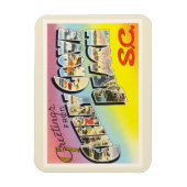 Cherry Grove Beach South Carolina SC Oud Briefkaar Magneet (Verticaal)