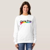Cherry Grove Fire Island NY regenboog logo LGBTQ Trui (Voorkant volledig)