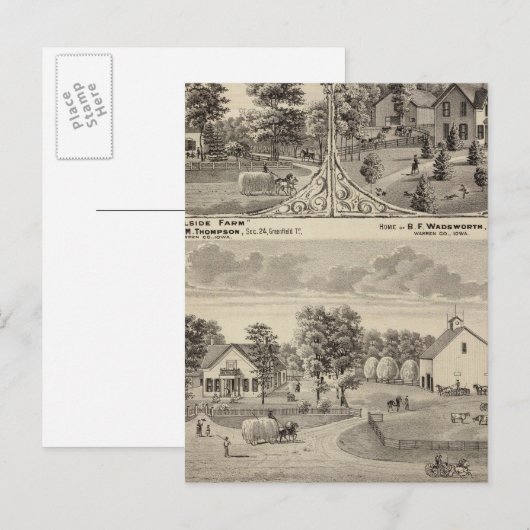 Cherry Grove, Hillside Boerderij Briefkaart (Voorkant / Achterkant)