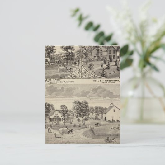 Cherry Grove, Hillside Boerderij Briefkaart (Staand voorkant)