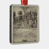 Cherry Grove, Hillside Boerderij Metalen Ornament (Rechts)