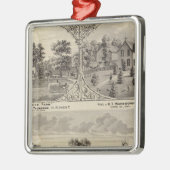 Cherry Grove, Hillside Boerderij Metalen Ornament (Links)