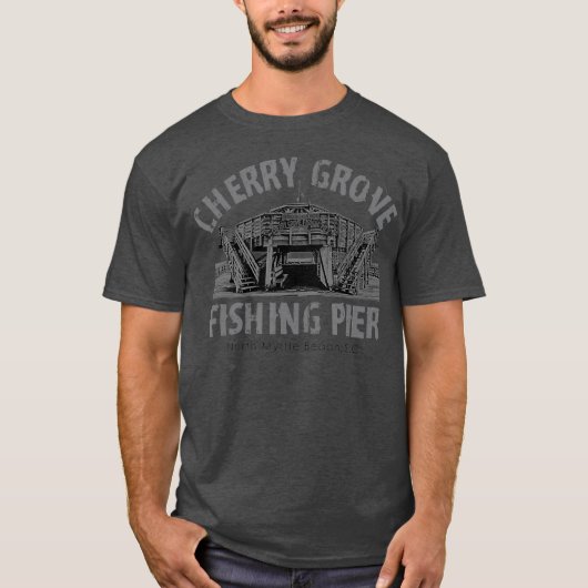 Cherry Grove Pier North Myrtle Beach SC Dock T-shirt (Voorkant)