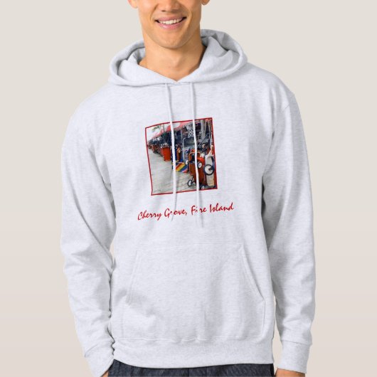 Cherry Grove Pride Wagon Adult Hoodie Sweatshirt (Voorkant)