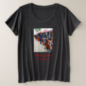 Cherry Grove Pride Wagon Dames Plus-size T-shirt (Design voorkant)