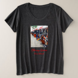 Cherry Grove Pride Wagon Dames Plus-size T-shirt