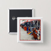 Cherry Grove Pride Wagon Square Button (Voorkant /achterkant)