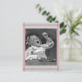 Cherry Guilt Retro Briefkaart (Staand voorkant)