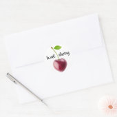 Cherry hart ronde sticker (Envelop)