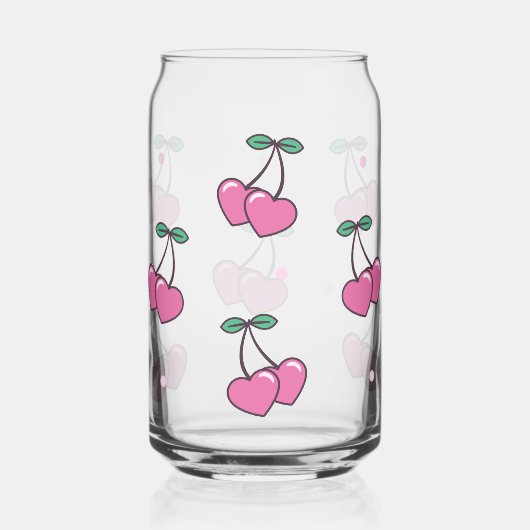 Cherry harten blikvorm glas (Achterkant)