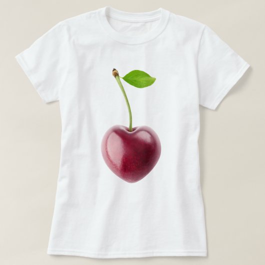 Cherry harten t-shirt (Design voorkant)