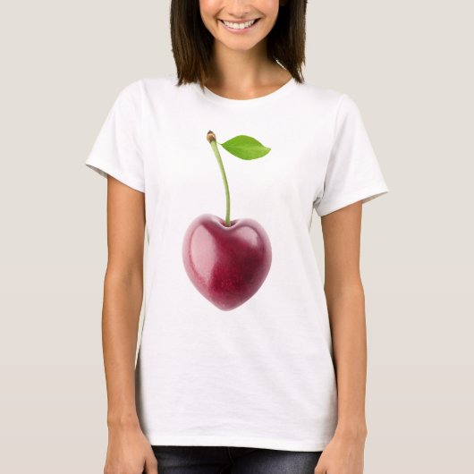 Cherry harten t-shirt (Voorkant)