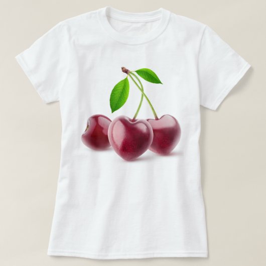 Cherry harten t-shirt (Design voorkant)