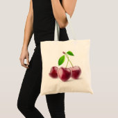 Cherry harten tote bag (Voorkant (product))