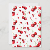 Cherry Heart-Baby shower Kaart (Achterkant)