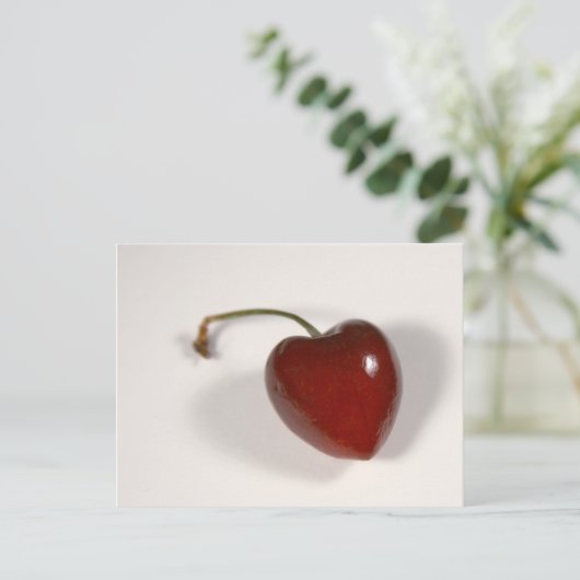 Cherry Heart Briefkaart (Staand voorkant)