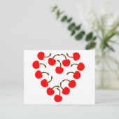 Cherry Heart Briefkaart (Staand voorkant)
