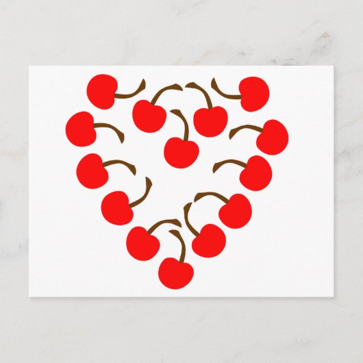 Cherry Heart Briefkaart (Voorkant)