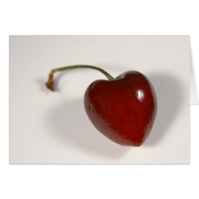 Cherry Heart Card (Voorkant Horizontaal)