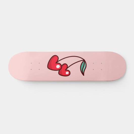 Cherry Heart Persoonlijk Skateboard (Horizontaal)