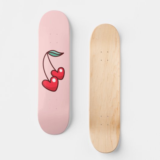 Cherry Heart Persoonlijk Skateboard (Voorkant)