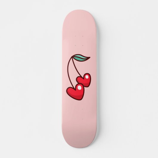 Cherry Heart Persoonlijk Skateboard (Voorkant)