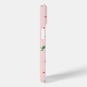 Cherry Hearts Aangepaste naam Monogram Case-Mate iPhone Case (Achterkant / Rechts)