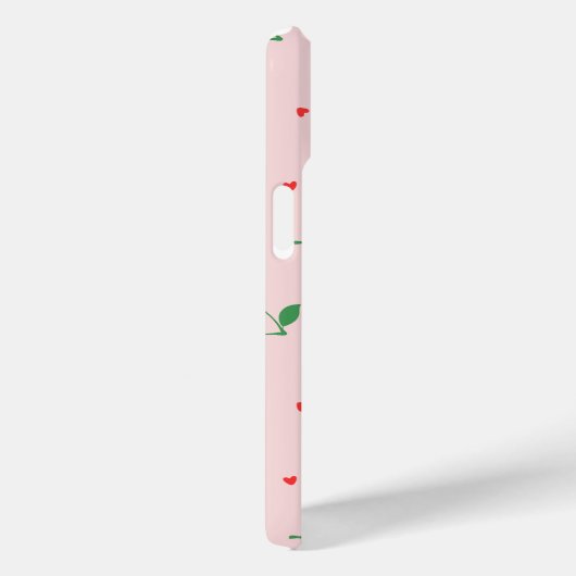 Cherry Hearts Aangepaste naam Monogram Case-Mate iPhone Case (Achterkant / Rechts)