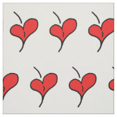 Cherry Hearts Stof (Swatch)