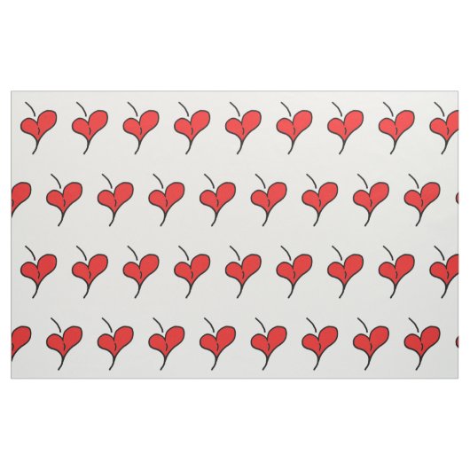 Cherry Hearts Stof (Fat Quarter)