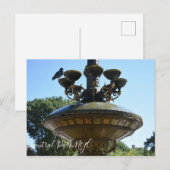 Cherry Hill Fountain Central Park Briefkaart (Voorkant / Achterkant)